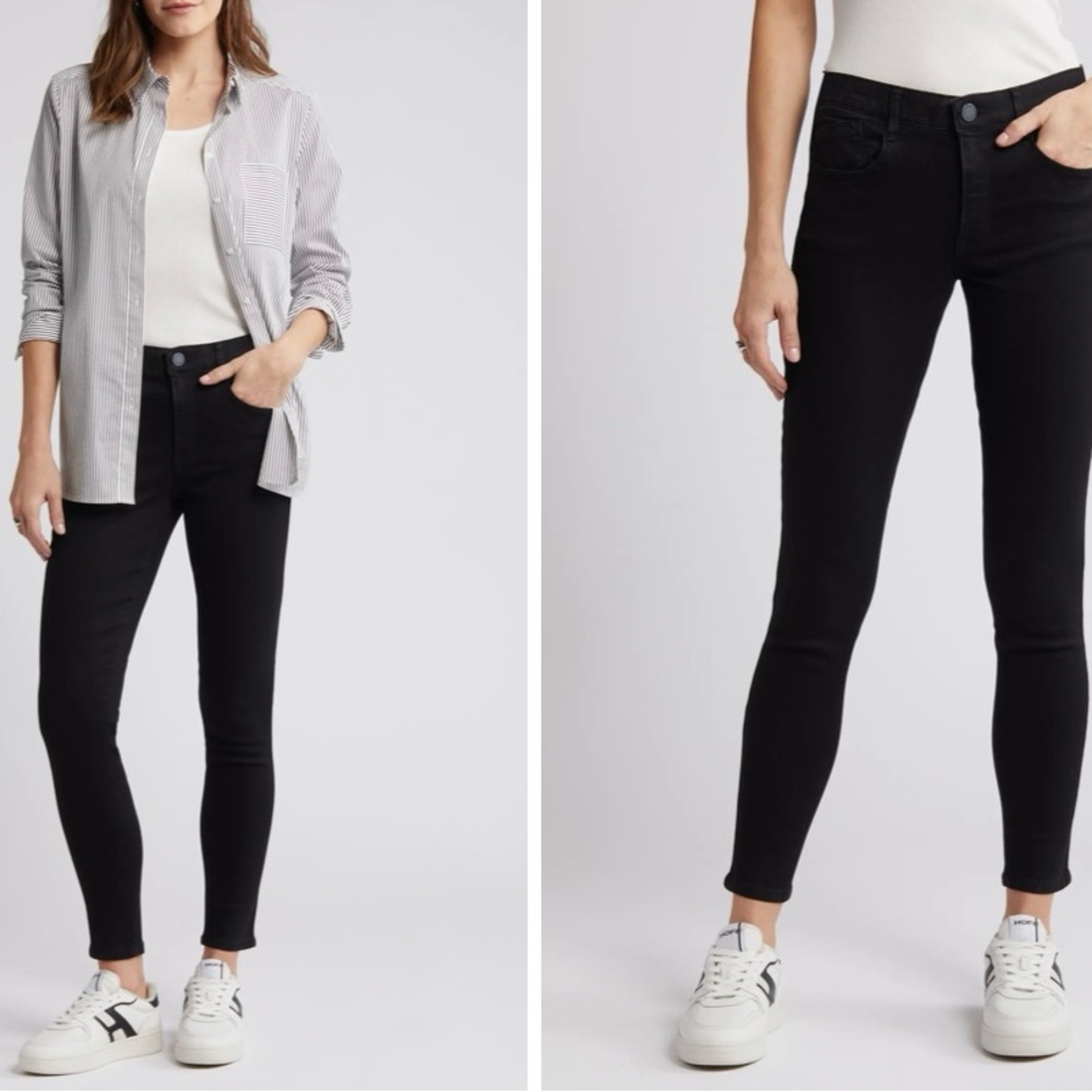 NWT Wit & Wisdom ‘Ab'Solution Black Skinny Ankle Jeans